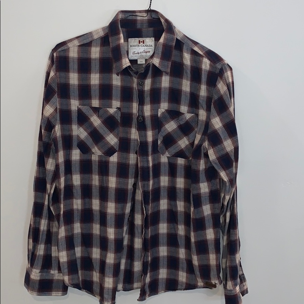 Roots men’s plaid shirt